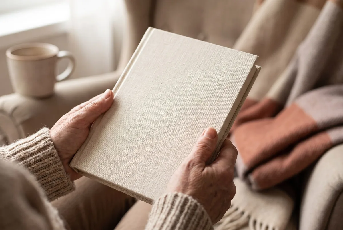 Das fertige Buch in den Händen — bereit zum Verschenken